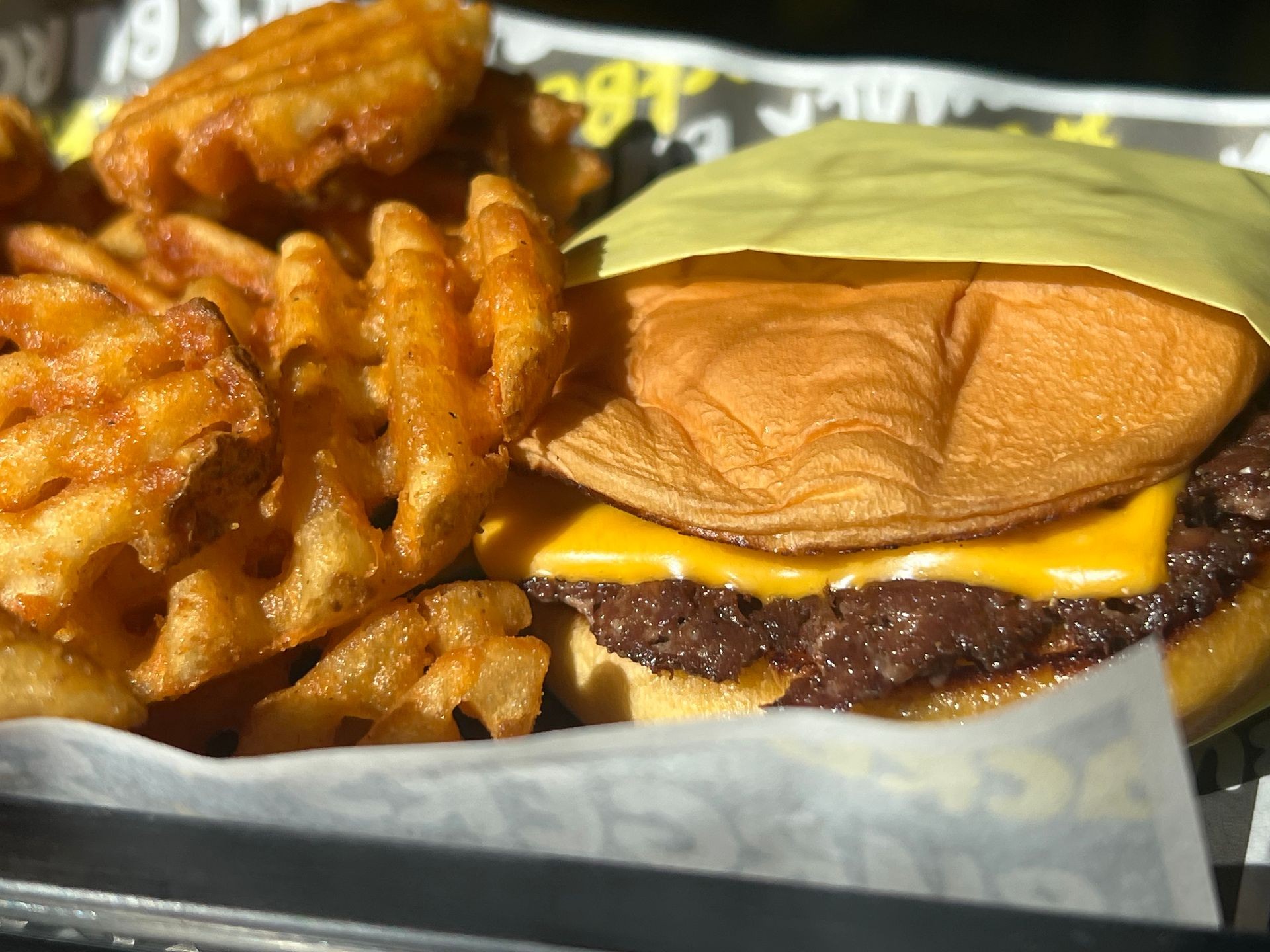 Cheese smash burger smack burgers la foodie Koreatown waffle fries